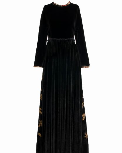 Black velvetRacha Dress