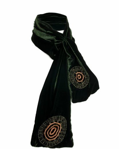 Olive VelvetVenice scarf