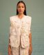 SUMMER GILET QUILTED EMBROIDERD JAMILA
